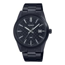 CASIO MTP-VD03B-1AUDF MEN’S ANALOG BLACK DIAL STAINLESS STEEL WATCH