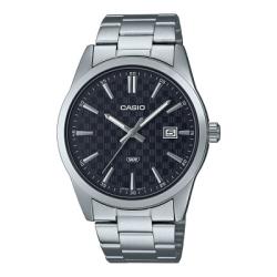 CASIO MTP-VD03D-1AUDF MEN’S ANALOG BLACK DIAL STAINLESS STEEL WATCH - deluxe.com.ng
