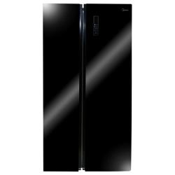 Midea 510L Side by Side Refrigerator Without Handle (Black Glass) | HC-689WEN  deluxe.com.ng