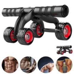  GATEGOLD FITNESS - Multi-Functional Lightweight Portable Trainer 4-Wheel Ab Roller and Push Up Bar - deluxe.com.ng