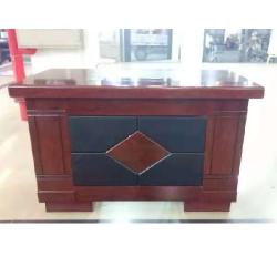 QUALITY BROWN OFFICE TABLE WITH BLACK DESIGN - AVAILABLE (JAFU) - deluxe.com.ng