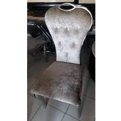 QUALITY DESIGNED 6 GREY DINING CHAIRS WITH TABLE - AVAILABLE (MOBIN) - deluxe.com.ng