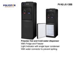 POLYSTAR WATER DISPENSER HOT AND COLD – BLACK | PV-N2JX13BB - deluxe.com.ng