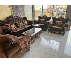 QUALITY DESIGNED 7 SEATERS SOFA WITHOUT CENTER TABLE -AVAILABLE (AUSFUR) - deluxe.com.ng