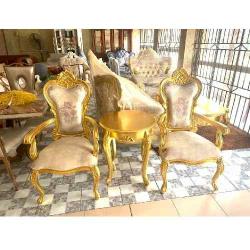 QUALITY TWO SET OF CHAIRS & ONE SIDE STOOL  (EKIN)  - deluxe.com.ng