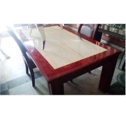 QUALITY WOODEN DINING TABLE WITH 6 CHAIRS - For Home Use - deluxe.com.ng