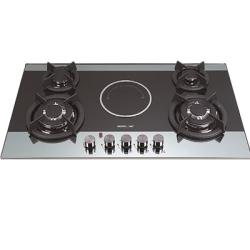 RESTPOINT 5 BURNERS BULT-IN HOB COOKER WITH 8MM THICKNESS BLACK TEMPERED GLASS DESIGN - RC-GH3 - deluxe.com.ng