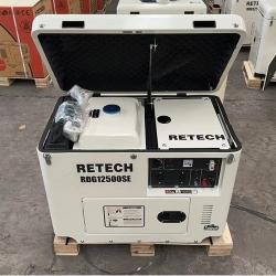 RETECH 7KVA DIESEL GENERATOR RDG12500SE - deluxe.com.ng