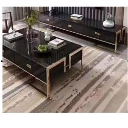 QUALITY RECTANGULAR BLACK CENTER TABLE & TV STAND - AVAILABLE (SOFU) - deluxe.com.ng