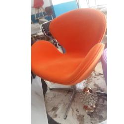 QUALITY ORANGE HIBISCUS DESIGNED VISITOR`S CHAIR - AVAILABLE (MOBIN) - deluxe.com.ng