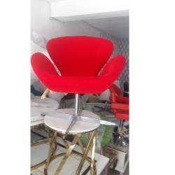 QUALITY ORANGE HIBISCUS DESIGNED VISITOR`S CHAIR - AVAILABLE (MOBIN)- Deluxe.com.ng