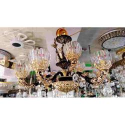 ROYAL GOLD & BLACK CHANDELIER QUALITY LIGHT- FOR INDOOR USE (LIPLA) - deluxe.com.ng