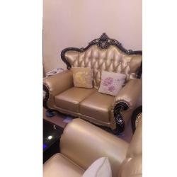 QUALITY DESIGNED ROYAL LEATHER 7 SEATER  CHAIRS- AVAILABLE (MOBIN) - deluxe.com.ng
