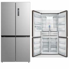 SCANFROST 600L SBS Refrigerators, Frost Free, St. Steel Look Door, Recessed Handle | SFSBS600B - deluxe.com.ng