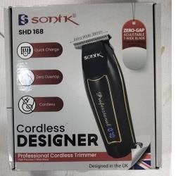 SONIK SHC 168 PROFESSIONAL T WIDE CORDLESS DESIGNER HAIR CLIPPER MADE IN UK - deluxe.com.ng