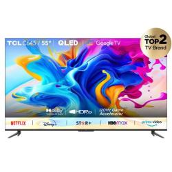 TCL 55 INCH TELEVISION 55C645 QLED 4K UHD SMART TV | GOOGLE TV | DOLBY ATMOS | DTS WITH 3D SOUND - Deluxe.com.ng