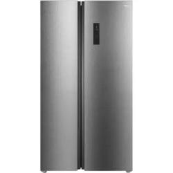 TCL REFRIGERATOR | 597 LITRE, SIDE BY SIDE, INVERTER NO FROST, ELECTRONIC CONTROL, AAT FRESH TECHNOLOGY, HUMIDITY CARE CRISPER, LED LIGHT, GLASS SHELF, INOX - P650SBG - deluxe.com.ng