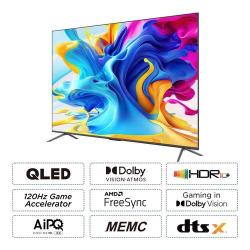 TCL 85 INCH TELEVISION 85C645 QLED 4K UHD SMART TV | GOOGLE TV | DOLBY ATMOS | DTS WITH 3D SOUND - deluxe.com.ng