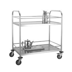 STAINLESS STEEL WORKING FOOD TROLLEY  (MART)- deluxe.com.ng