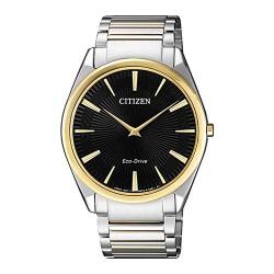 CITIZEN AR3078-88E STILETTO SILVER STAINLESS STEEL BLACK DIAL MEN’S ECO-DRIVE WATCH - Deluxe.com.ng