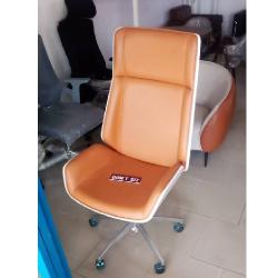 QUALITY DESIGNED VISITORS CHAIR - ORANGE COLOR (FICO) - Deluxe.com.ng