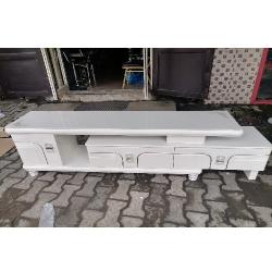 QUALITY DESIGNED WHITE TV STAND -AVAILABLE (SATEC) - deluxe.com.ng