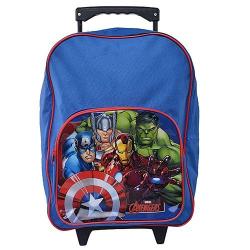 Marvel Avengers Trolley & Backpack School Bag For Boys- Blue And Red In Colour - deluxe.com.ng