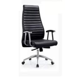 BLACK HIGH BACK OFFICE CHAIR WITH HIGH UPRIGHT ARMS (JOFU)