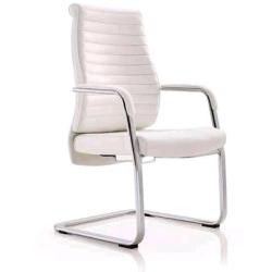 WHITE VISITOR'S CHAIR WITH HIGH BACK (OFU)