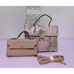 WOMEN'S HIGH STYLED 2 PIECE HAND BAG WITH SHOULDER LOCK - deluxe.com.ng