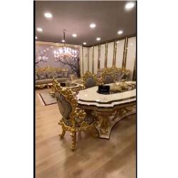 COMPLETE GOLDEN QUALITY SET OF SOFAS WITH DINING SET (SOFU) - Deluxe.com.ng