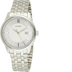 CITIZEN BI1050-56A MEN’S SILVER DIAL SILVER BRACELET QUARTZ DRESS WATCH - deluxe.com.ng