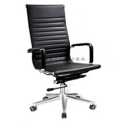 BLACK OFFICE CHAIR WITH HIGH BACK (JOFU)