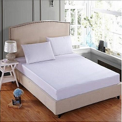 Deluxe White Bedsheet With 2 Pillow Covers | WC103C