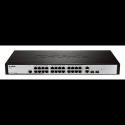 D-LINK 24-port 10/100Base-T + 2 SFP ports + 2 Combo 1000Base-T/SFP ports L2 Managed Switch - deluxe.com.ng