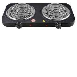 Saisho Coil Electric Hot Plate Black | HP-10 (Double) - deluxe.com.ng