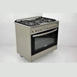 AEON |FF9422GBZM| 90X60 SERIES 4 GAS DOUBLE BURNER + 2 ELECTRIC HOT PLATE INOX & SILVER BODY- deluxe.com.ng