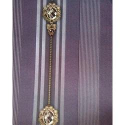 PURPLE AND GOLD STRIPE WALLPAPER 315-1 