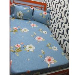 Blue Floral Bedsheet 