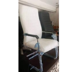 QUALITY DESIGNED WHITE HIGH BACK VISITOR`S CHAIR - AVAILABLE (ROMIN) - deluxe.com.ng