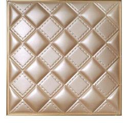 3D BEIGE LEATHER WALL PANEL - XK-8