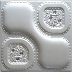 3D BEIGE LEATHER WALL PANEL - XK-48 