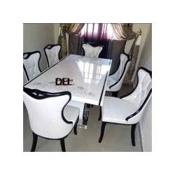 Exquisite Marble Dinning With 6 Chairs (I)