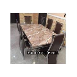 Marble Bentil Dinning Set Furniture + 6 Dinning Chairs 
