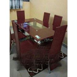Exquisite Marble Dinning With 6 Chairs 