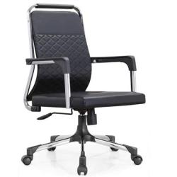 BLACK OFFICE CHAIR WITH LOW BACK (DESIN)