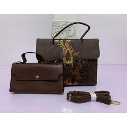 WOMEN'S HIGH STYLED 2 PIECE HAND BAG WITH SHOULDER LOCK - deluxe.com.ng
