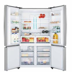 Electrolux Refrigerator | 600 Litre 4 Door EQA600X Bottom Mount Frost Free And Full Anti-fingerprint Stainless Steel Design Refrigerator With Inverter Compressor - deluxe.com.ng