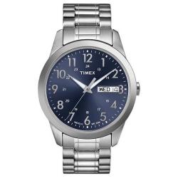 TIMEX T2M933 MEN’S SILVER TONE STAINLESS EXPANSION WATCH