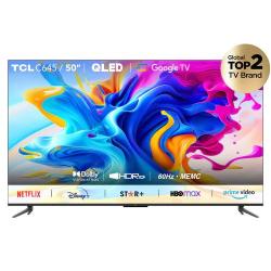 TCL 50 INCH QLED 4K ULTRA HD GOOGLE TV -50C645-deluxe.com.ng